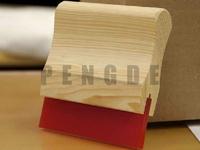 Red Color PU Clean Scraper with Wooden Handle